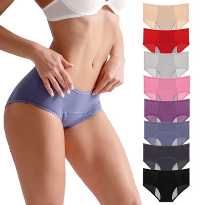 Bamboo Viscose Fabric Leak Proof Period Underwear L-8XL Female  3 Layers