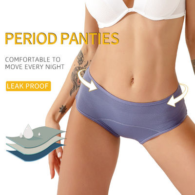 Bamboo Viscose Fabric Leak Proof Period Underwear L-8XL Female  3 Layers