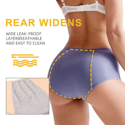 Bamboo Viscose Fabric Leak Proof Period Underwear L-8XL Female  3 Layers