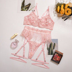 Erotic Polyester Sexy Bodysuit Lingerie Feathers S-L Black Lace Bodysuit Lingerie