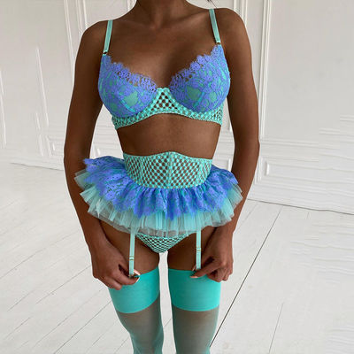 Custom Hollow Sexy Lingerie Body Embroidery Nighty Sexy Flower Lingerie