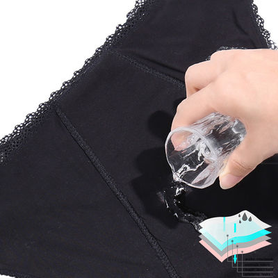 Absorbent Period Panties Underwear 4 Layers Plus Size Leak Proof Underwear