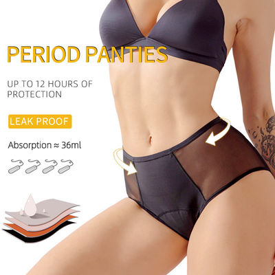 High Rise Leak Proof Period Underwear XS-4Xl Absorbing Women Sexy Underwear