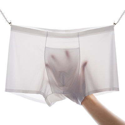 Sustainable Mens Boxer Briefs Disposable Trunks Mens Ice Silk Seamless Underwear