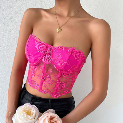 Transparent Tank Knitted Sexy Black Body Suit Female Breathable Sexy Lace Bra