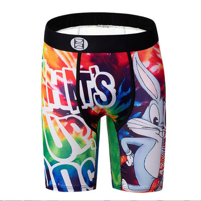 OEM Printing Mens Boxer Shorts Trunks Breathable Polyester Training Boxer Shorts