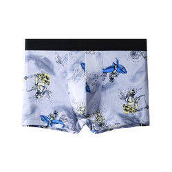 Cotton Breathable Mens Boxer Briefs Underwear Polyester Fabric Panties
