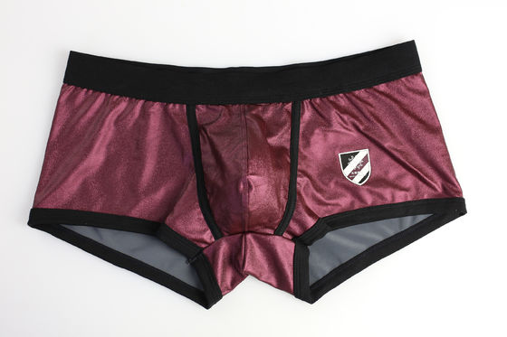 Leather Mens Boxer Briefs Underwear Breathable Sexy Gay Shorts
