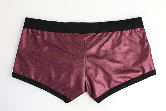 Leather Mens Boxer Briefs Underwear Breathable Sexy Gay Shorts