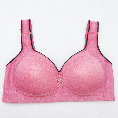 Strapless Knitted Push Up Cotton Bra 36-42 Size Gather Lace Bra And Brief Set
