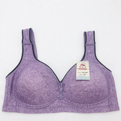Strapless Knitted Push Up Cotton Bra 36-42 Size Gather Lace Bra And Brief Set