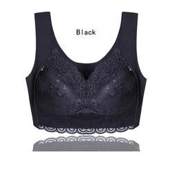 Anti Bacterial Big Cup Bra Seamless Soft M-5XL Women'S Boxer Brief Set