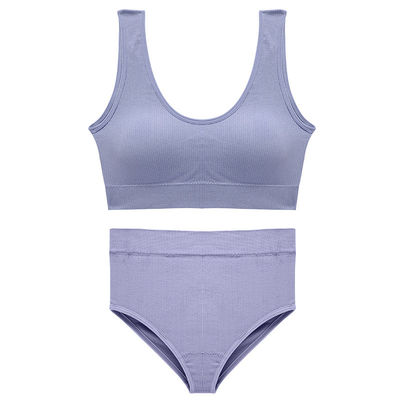 Seamless Plus Size Bra Sets Breathable Full Brief Underwear Sets