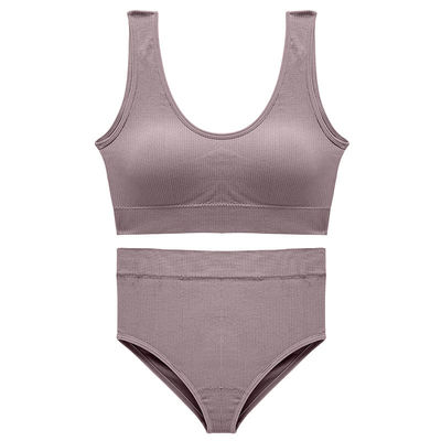 Seamless Plus Size Bra Sets Breathable Full Brief Underwear Sets