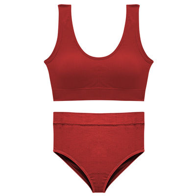 Seamless Plus Size Bra Sets Breathable Full Brief Underwear Sets