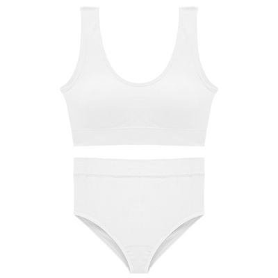 Seamless Plus Size Bra Sets Breathable Full Brief Underwear Sets