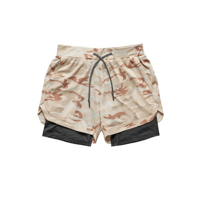 Sweatpants Woven Gym Shorts Men Worsted Breathable M-5XL 2 In 1 Gym Shorts