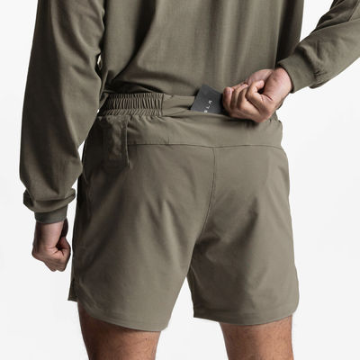 Sports Running Shorts Mens Fitness Workout Short With Inner Compression