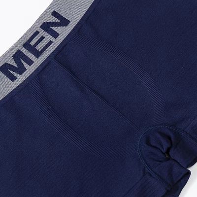 Men'S Printed Letter Underpants Mid Rise Boxer Shorts Nylon Brief Polyester Trunks Seamless