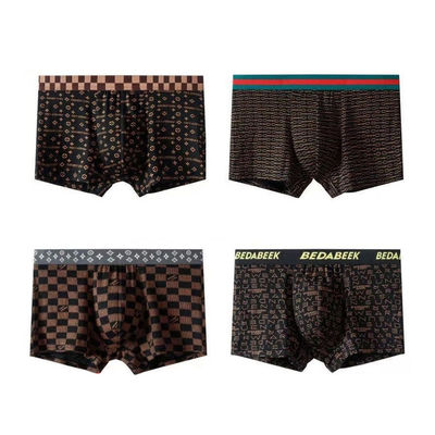 Soft Comfortable Print Pattern Men Modal Underwear Mens Boxer Briefs