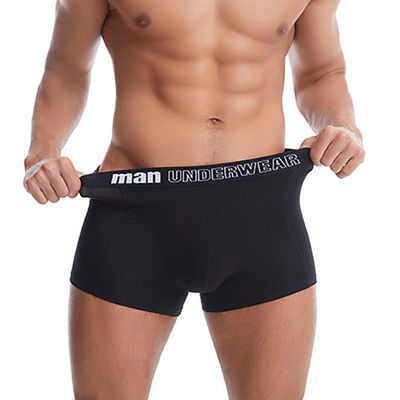 Breathable Mid Rise Plus Size Boxers Underwear Bamboo Mens Underwear Boxer Briefs