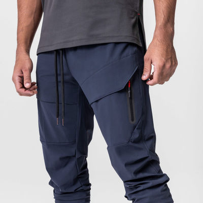 Custom LOGO Quick-Drying Fitness Cargo Pockets Pants Men Exercise Gym Joggers