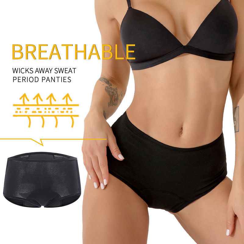 Menstrual High Absorbency Period Underwear 4 Layer Waterproof Period Pants