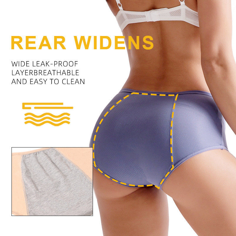 Bamboo Viscose Fabric Leak Proof Period Underwear L-8XL Female  3 Layers