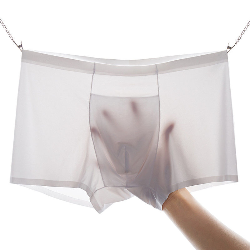 Sustainable Mens Boxer Briefs Disposable Trunks Mens Ice Silk Seamless Underwear