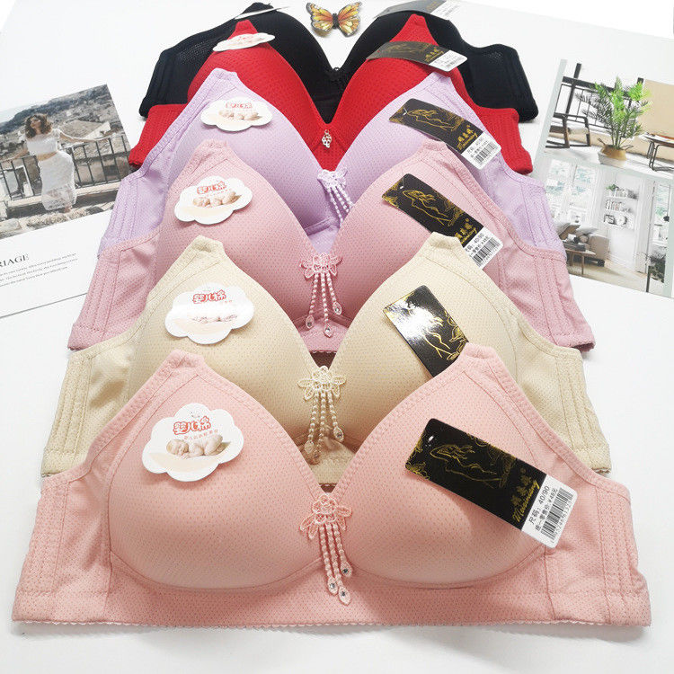 Yarn Dyed Plus Size Bra Sets Wirefree Strapless Women'S Full Brief And Bra Set