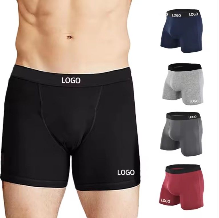 CUSTOMIZED LOGO Breathable Cotton MEN'S BOXER BRIEFS AND COMFORTABLE FOR MEN
